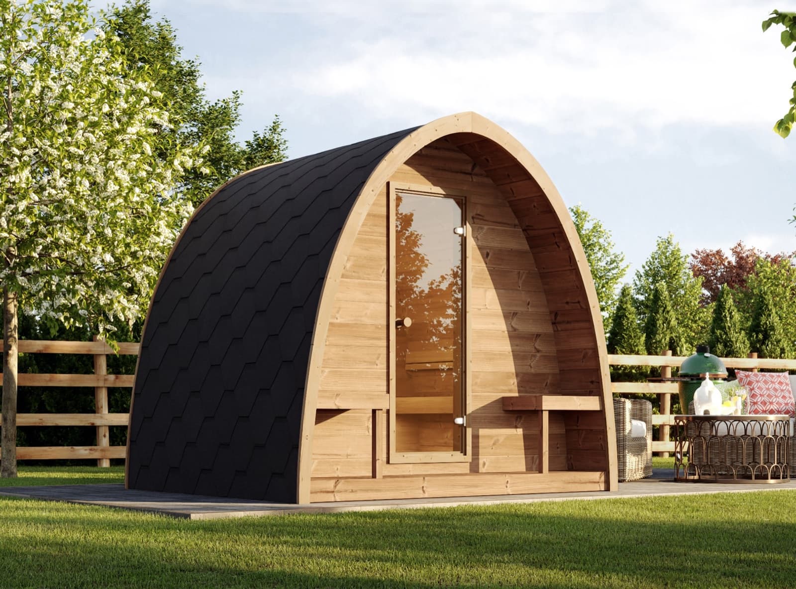 SaunaLife Model G3 Outdoor Home Sauna Kit