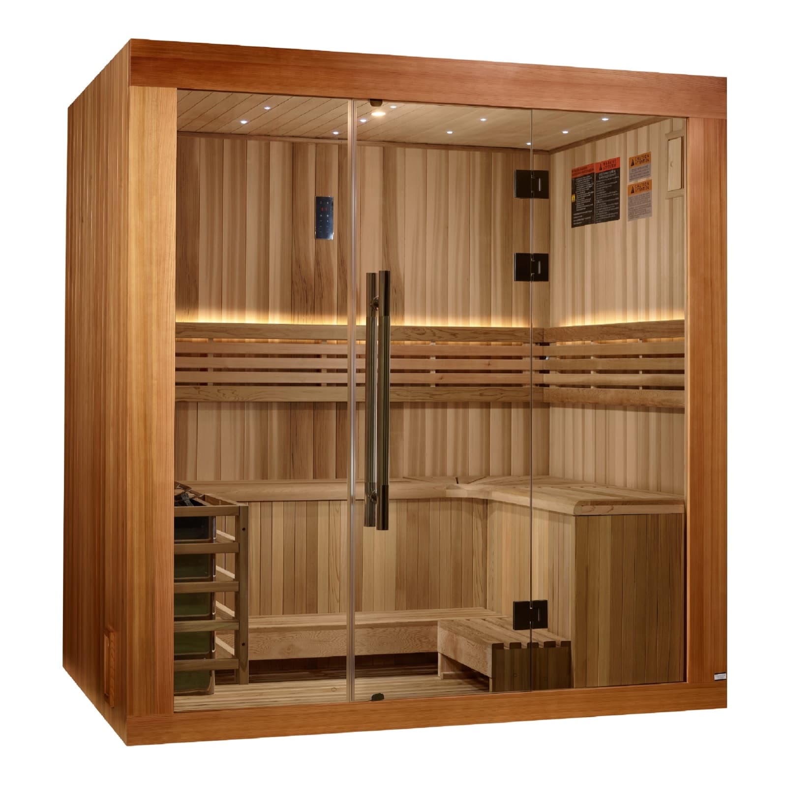 Golden Designs "Copenhagen Edition" 3-Person Traditional Steam Sauna (2025 Model)
